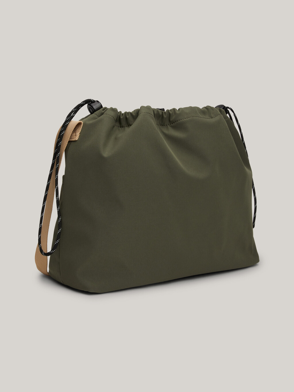 Toggle Drawstring Logo Crossover Bag, Pewter Green, hi-res