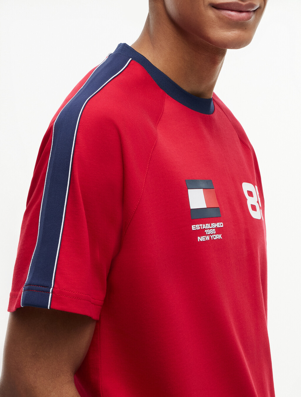 Relaxed Jersey T-Shirt, Medium Red, hi-res