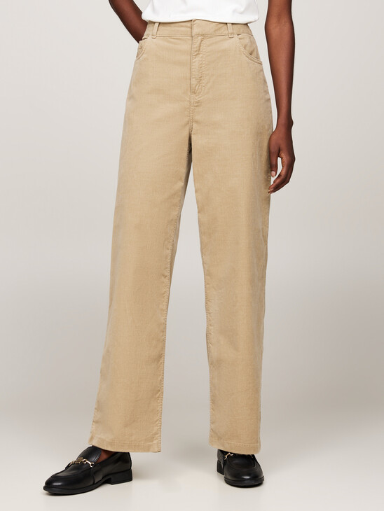 Corduroy Relaxed Straight Leg Trousers