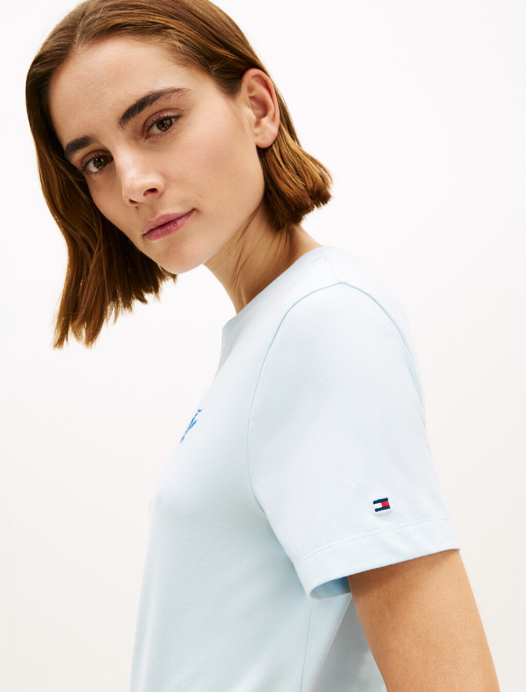 Logo Embroidery Jersey Crew Neck T-Shirt, Keepsake Blue, hi-res