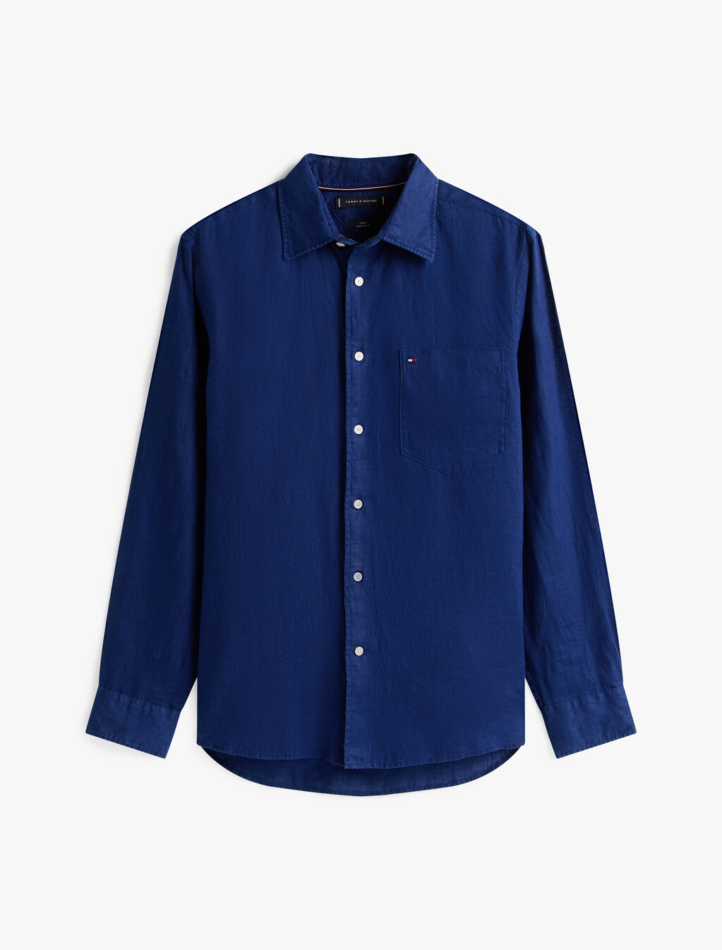 Piece Dye Linen Shirt, Preppy Navy, hi-res