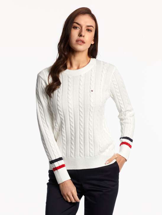 Cable Knit Organic Cotton Sweater