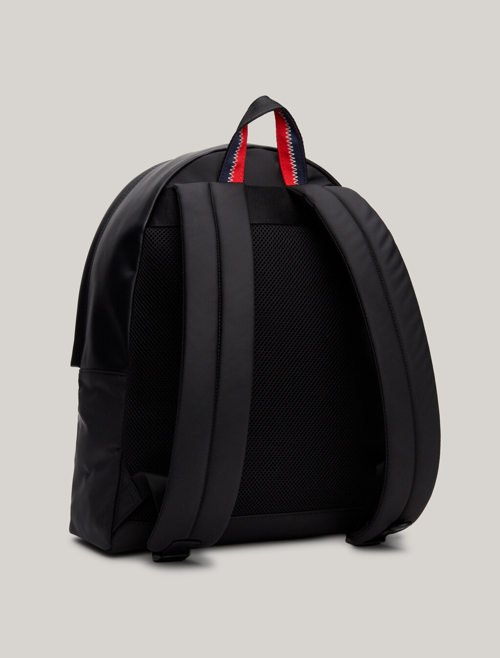 Rubberised Logo Dome Backpack, Black, hi-res