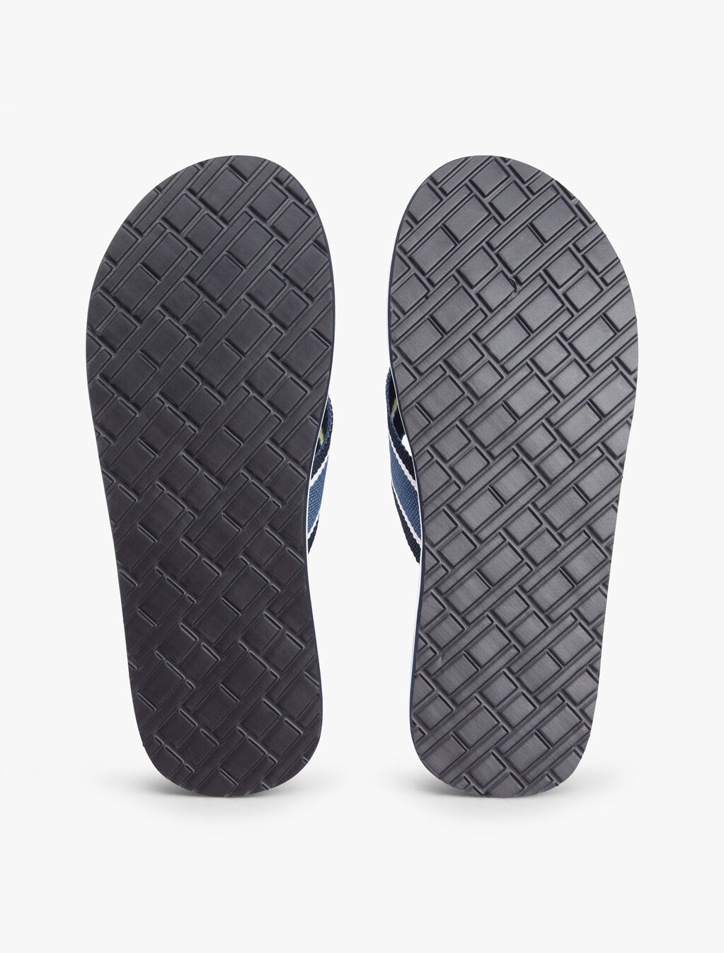 Webbing Strap Logo Flip-Flops, Aegean Sea, hi-res