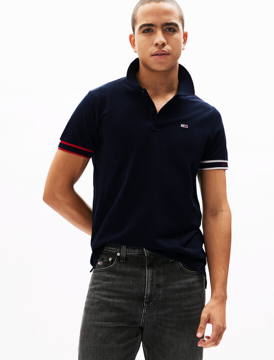 Slim Flag Cuff Polo