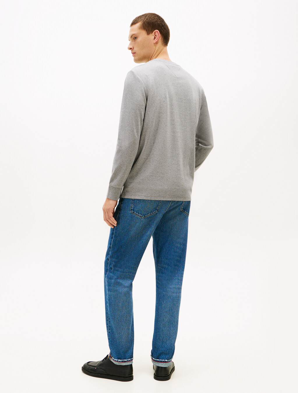 Icon Logo Embroidery Long Sleeve T-Shirt, Medium Grey Heather, hi-res