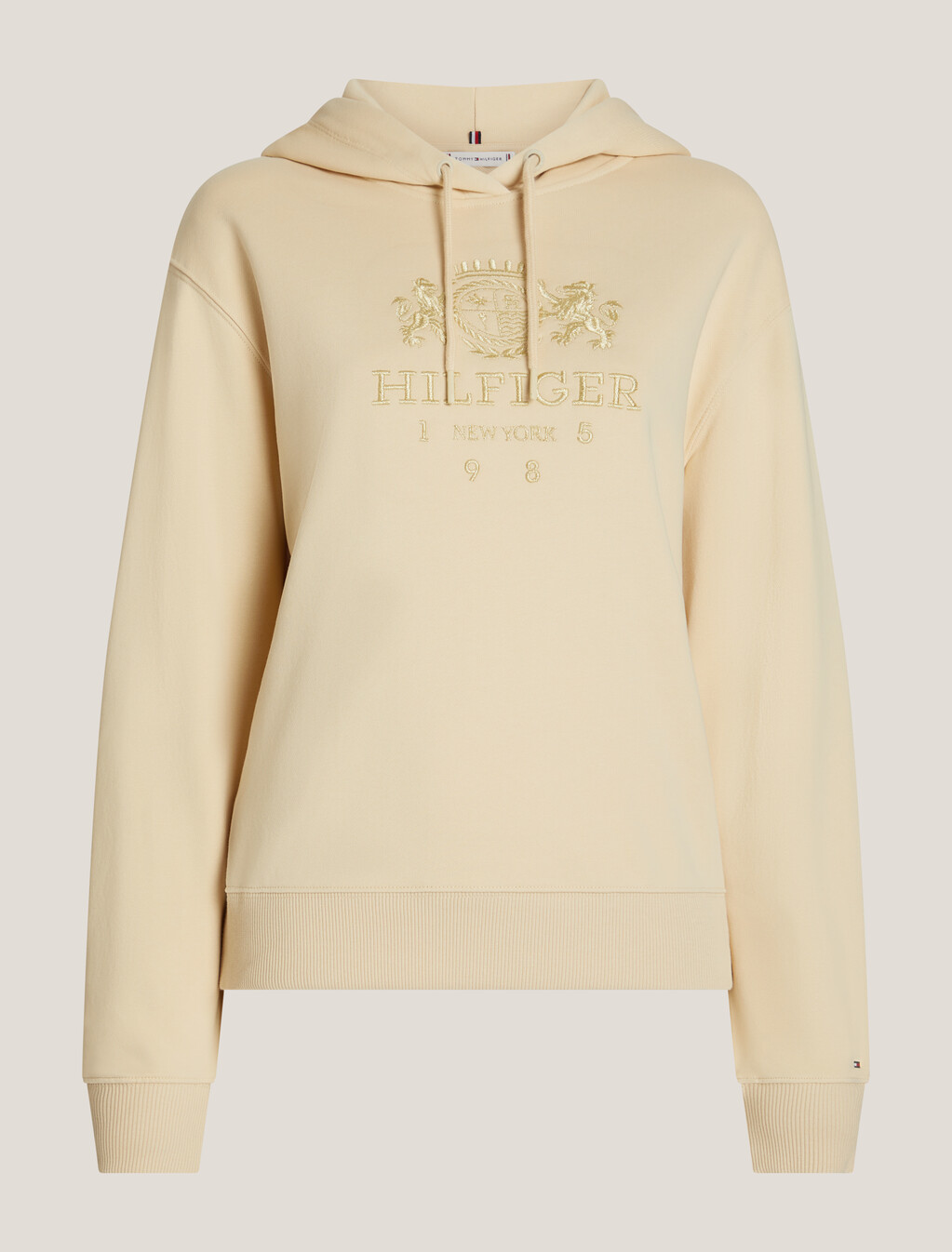 Modern Varsity Crest Hoodie, Country Ivory, hi-res