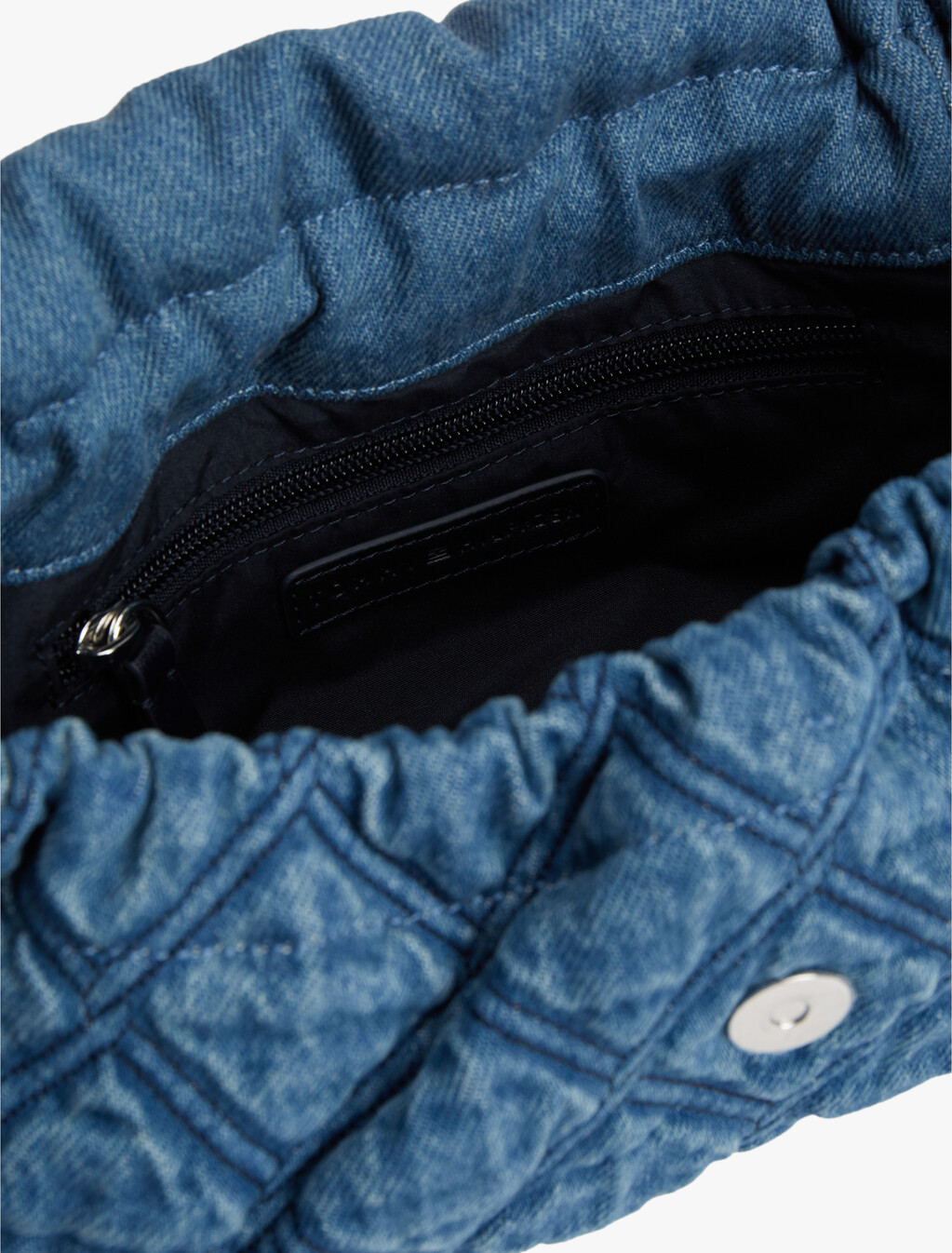 Quilted Denim TH Monogram Shoulder Bag, Denim, hi-res