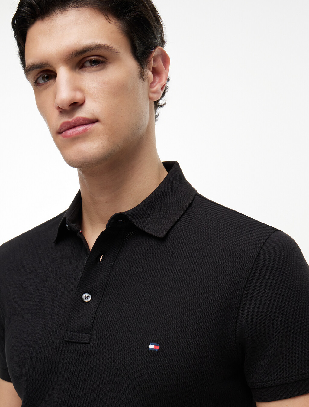 1985 Collection Slim Fit Polo, Black, hi-res