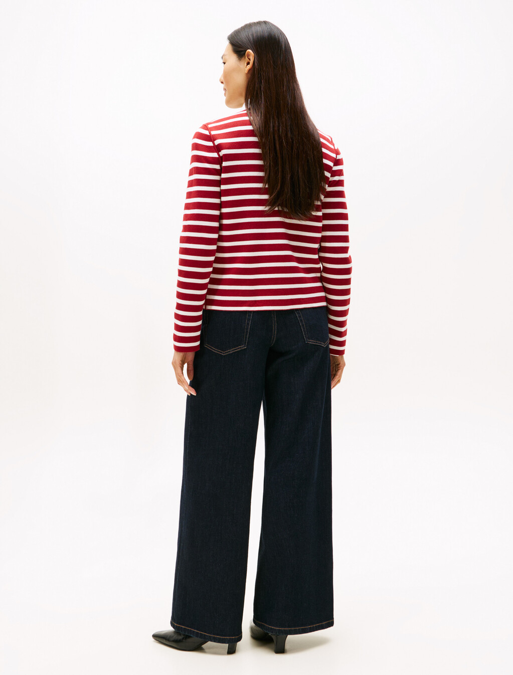 Reversible Cardigan, Br Stp Regatta Red / Ivory Silk, hi-res