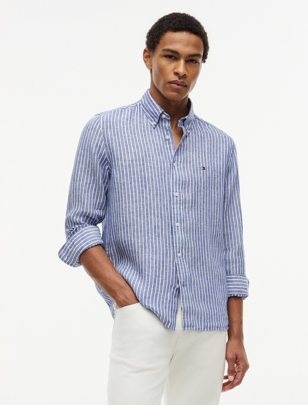 Asia Fit Bengal Stripe Regular Shirt, Wedge Blue / Stripe, hi-res
