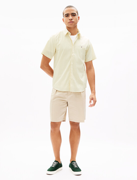 Oxford Stripe Short Sleeve Shirt
