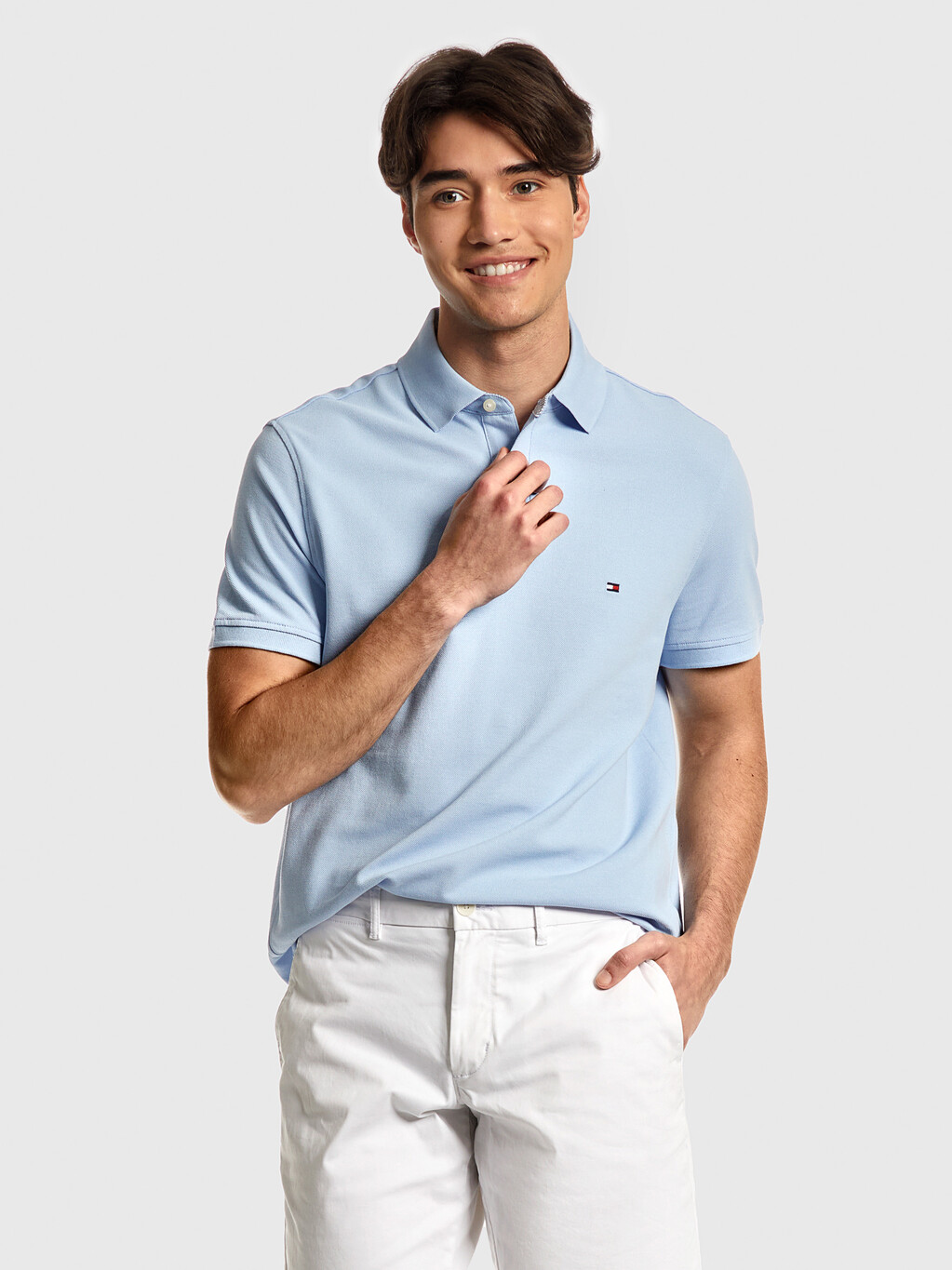 1985 Collection Regular Fit Polo, Chambray Blue, hi-res