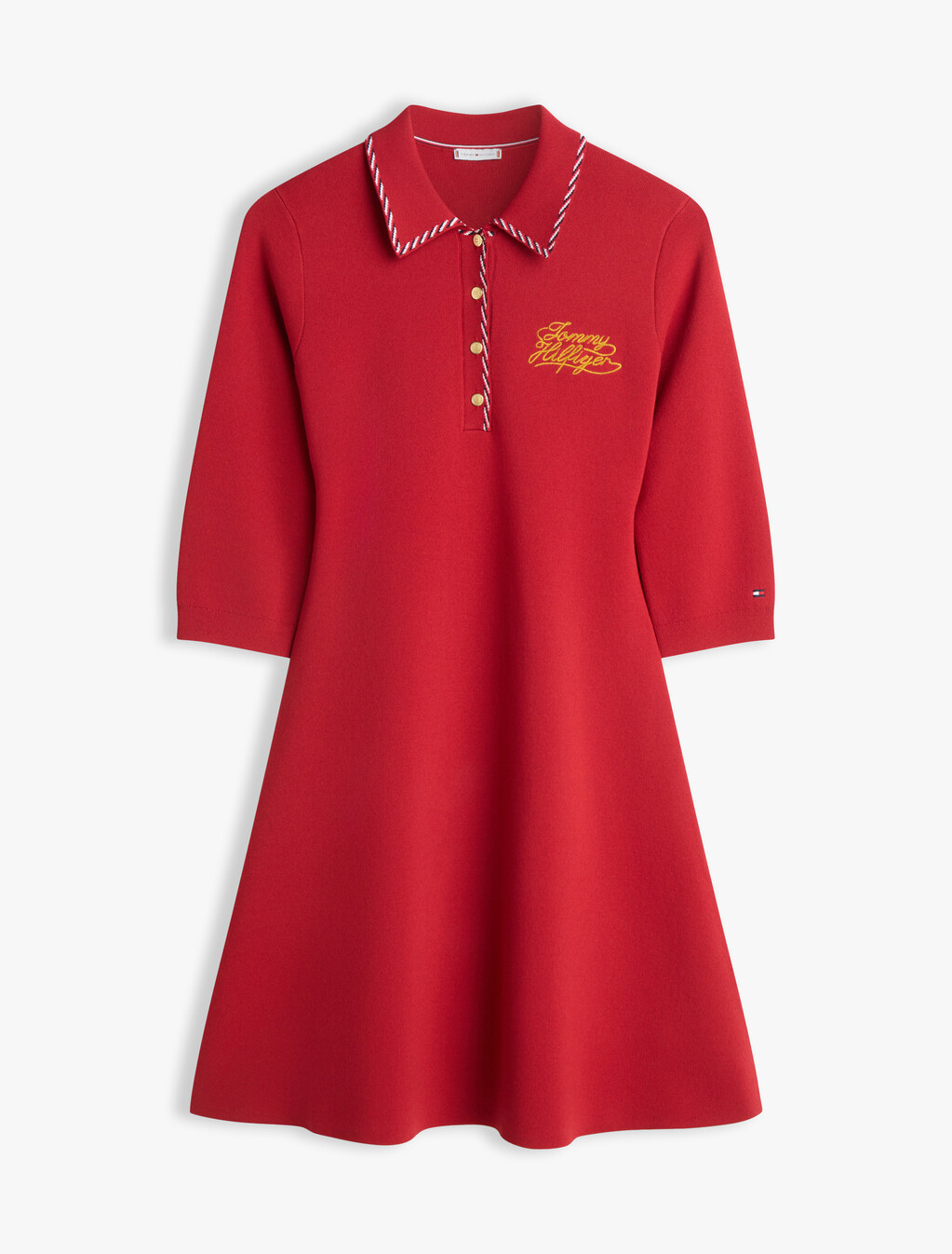 Polo Sweater Dress, Arizona Red, hi-res
