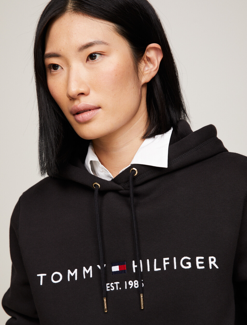 Essential Logo Hoodie, Black, hi-res