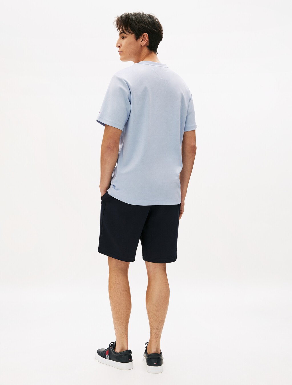 Flag Icon Embroidery Interlock T-Shirt, Breezy Blue, hi-res