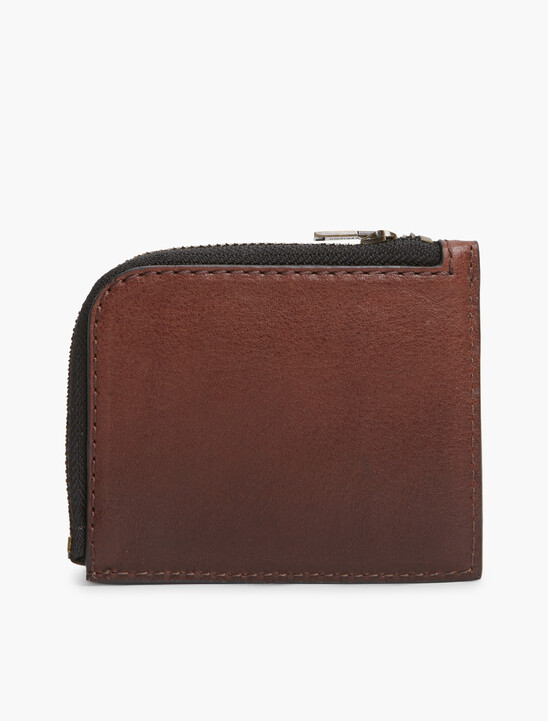 Casual Leather Zip-Around Wallet
