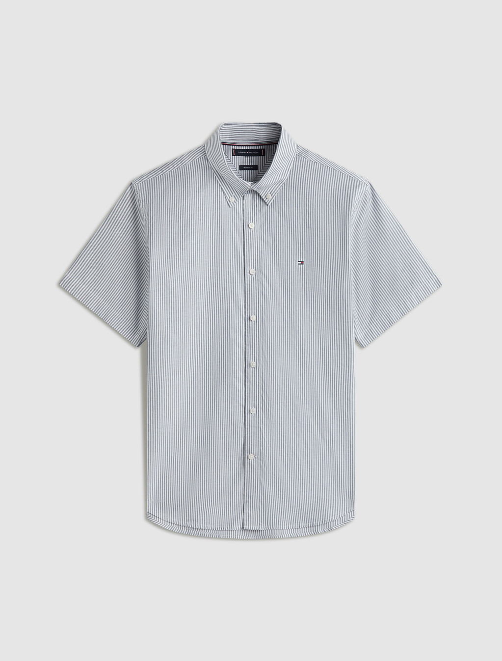 Oxford Stripe Short Sleeve Shirt, Desert Sky / Stripes, hi-res