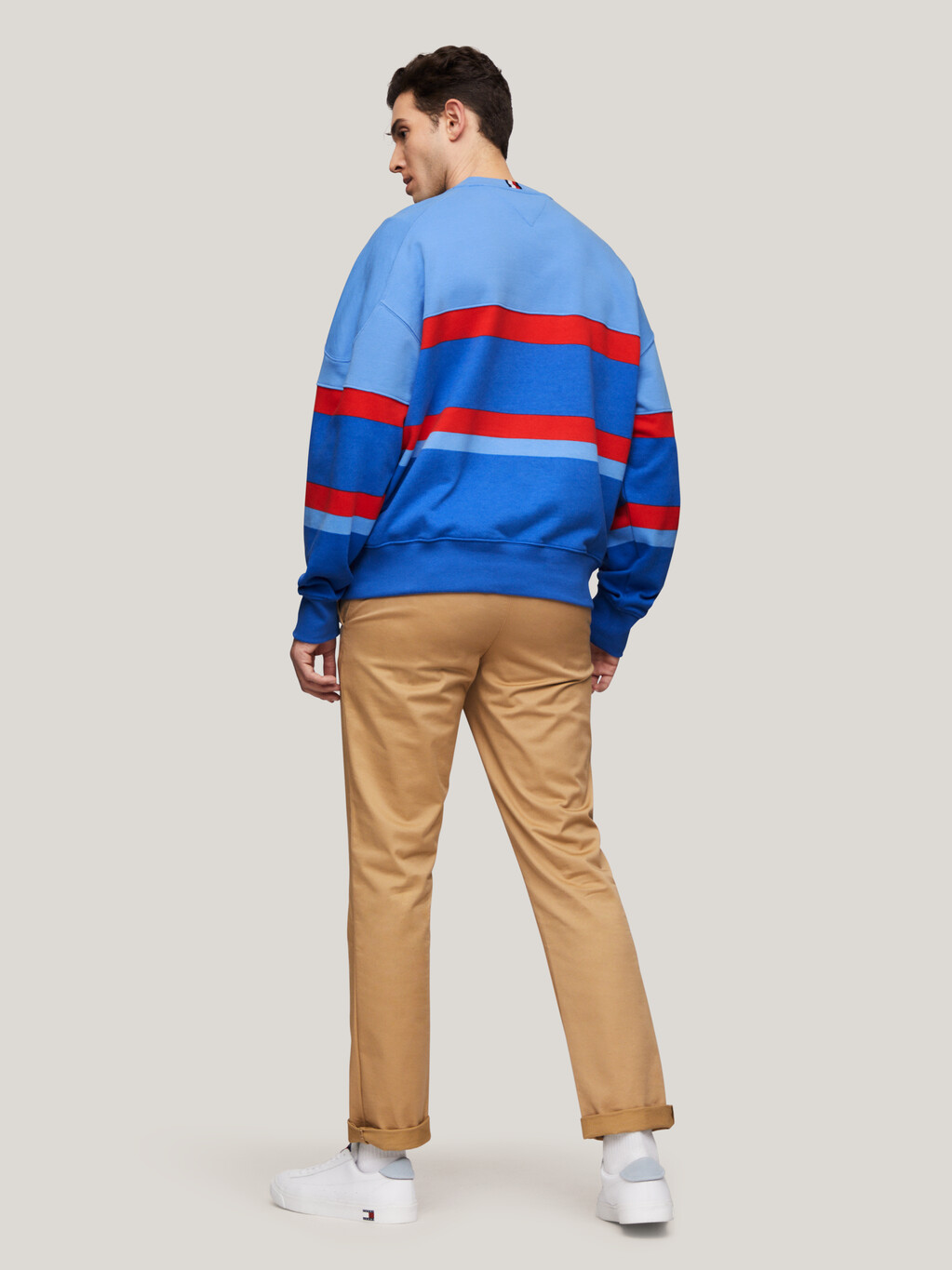 Hilfiger Monotype Colour-Blocked Sweatshirt, Blue Spell, hi-res
