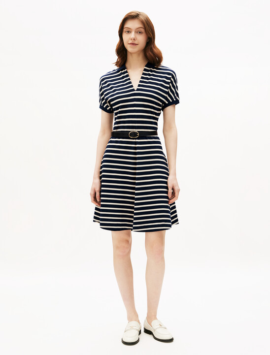 Asia Fit Lyocell Fit & Flare Polo Dress