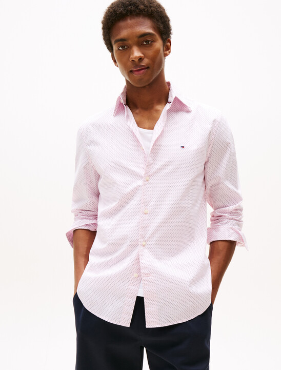 TH Flex Poplin Micro Print Shirt