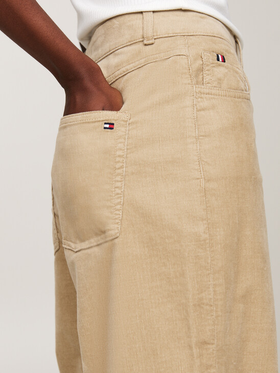 Corduroy Relaxed Straight Leg Trousers