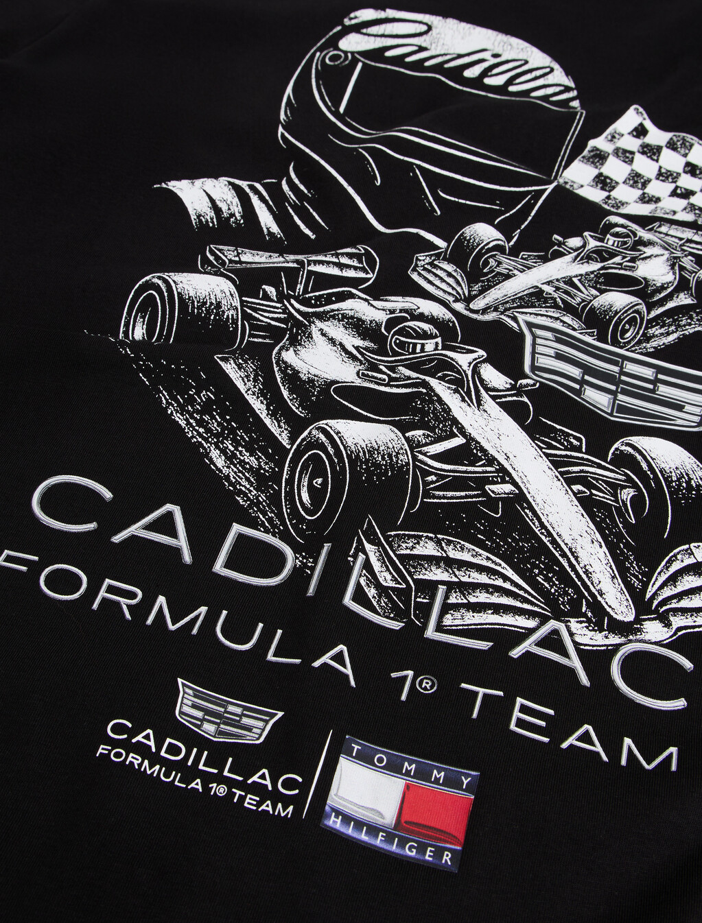 TH x Cadillac Formula 1&reg; Team Back Graphic T-Shirt, Black, hi-res