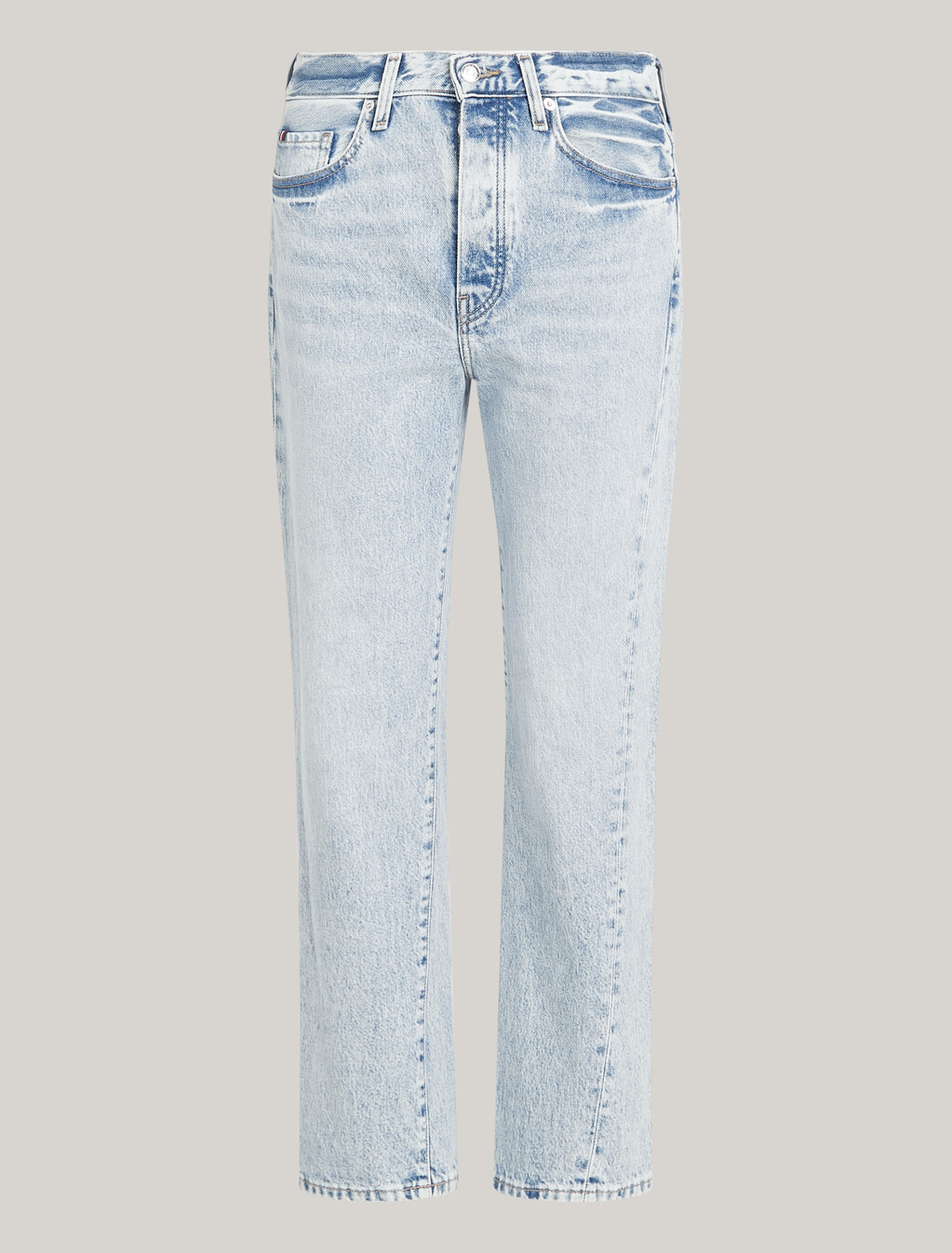 High Rise Straight Twisted Seam Jeans, Lev, hi-res