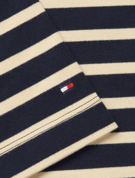 Gold Button Stripe Top