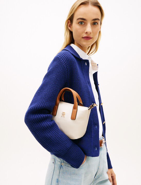 TH Monogram Crossbody Tote Bag