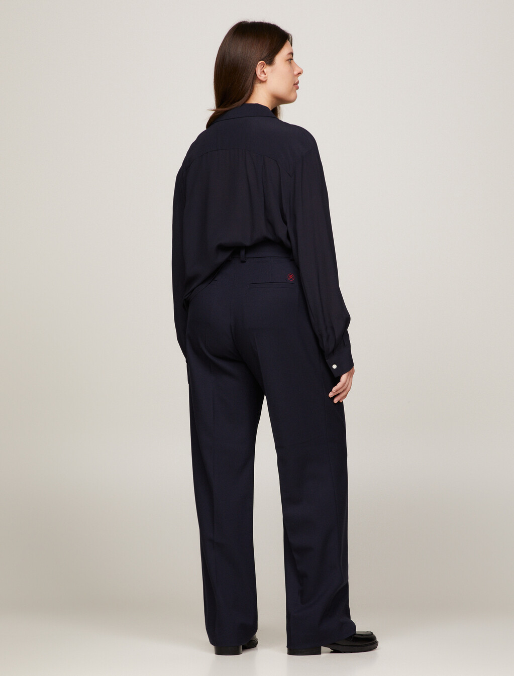 Pigment Dyed Relaxed Straight Leg Trousers, Desert Sky, hi-res