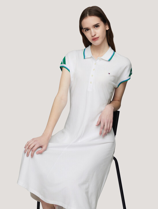 Tipped Polo Dress