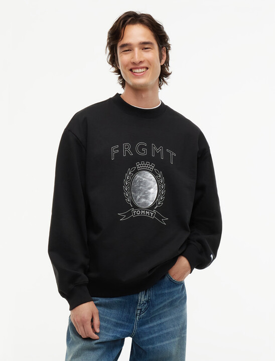 Crest Logo Crew Neck Sweatshirt