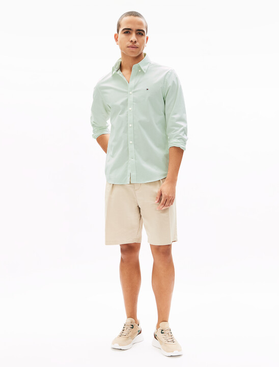 Oxford Stripe Long Sleeve Shirt, Opal Green / Stripes Oxford Stripe Long Sleeve Shirt