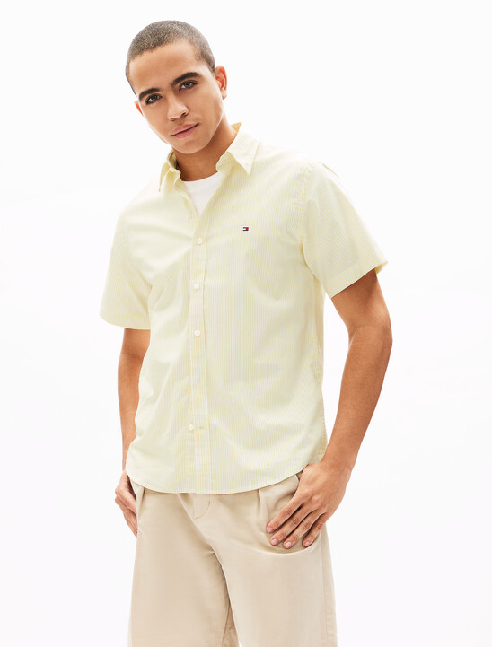 Oxford Stripe Short Sleeve Shirt