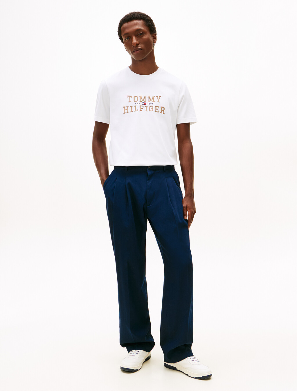 Icon Logo Embroidery Short Sleeve T-Shirt, White, hi-res