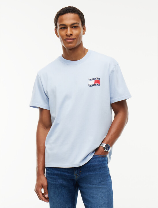 Wavy Flag Back Logo Relaxed T-Shirt