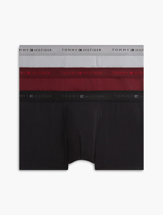 3-Pack Signature Tonal Logo Waistband Trunks