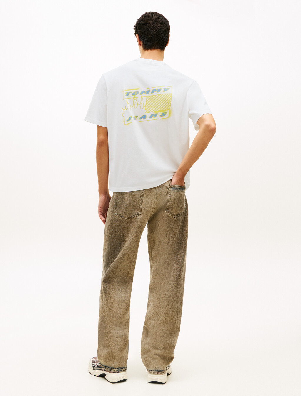 90s Back Bubble Logo Jersey T-Shirt, Ecru, hi-res