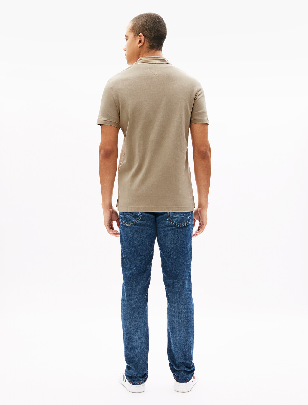 Mercerized Pique Zip Up Polo, Sandalwood, hi-res