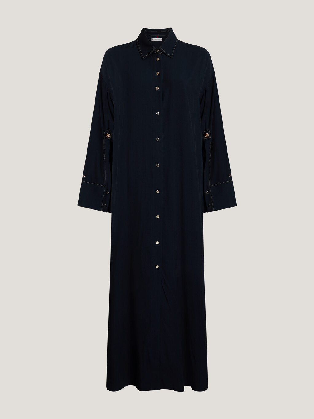 Flare Sleeve Maxi Shirt Dress, Desert Sky, hi-res