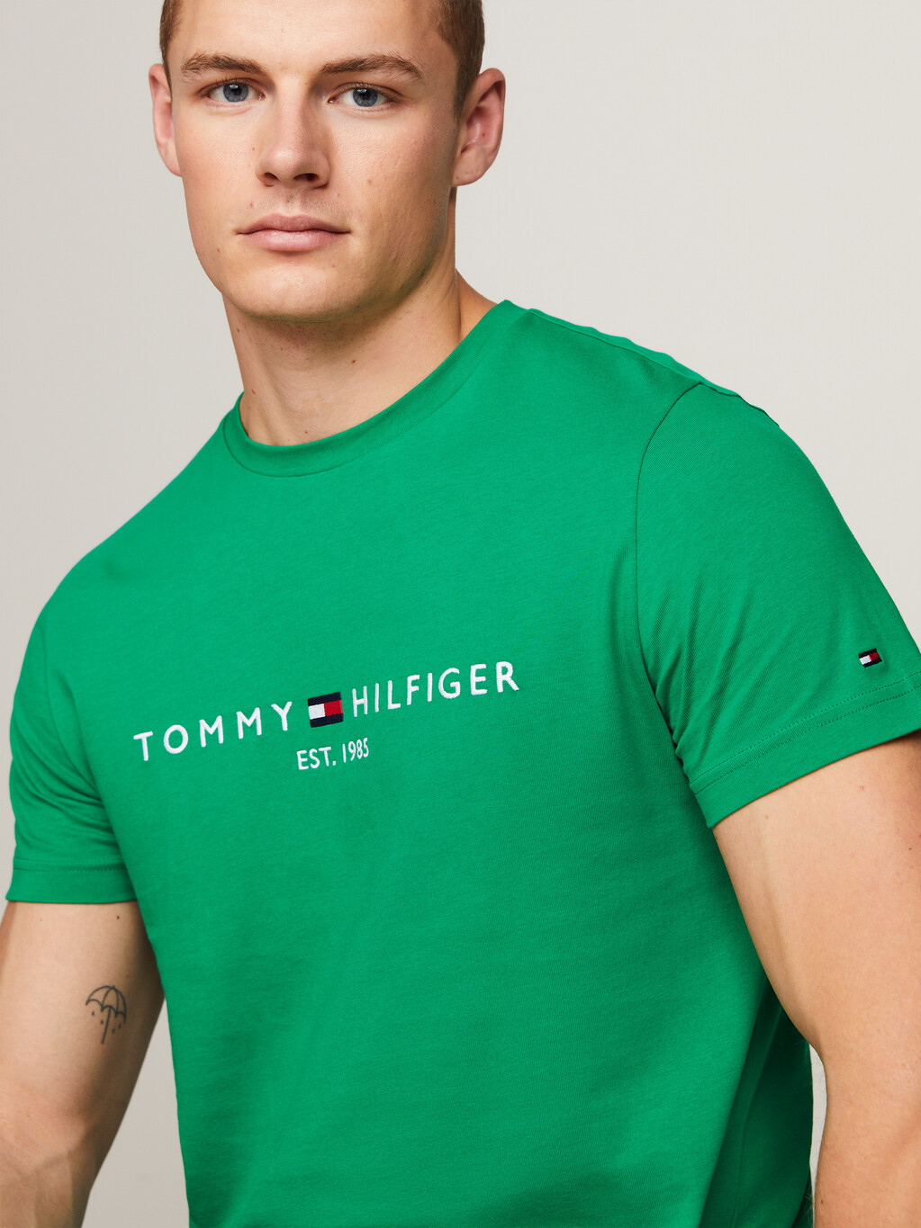 Logo Slim Fit T-Shirt, Olympic Green, hi-res