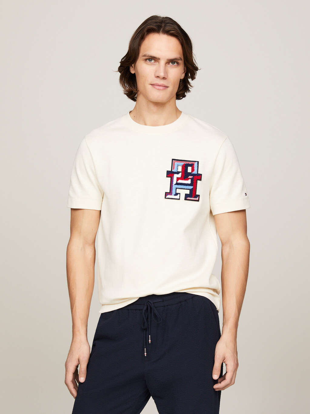 TH Monogram Bouclé T-Shirt, Calico, hi-res
