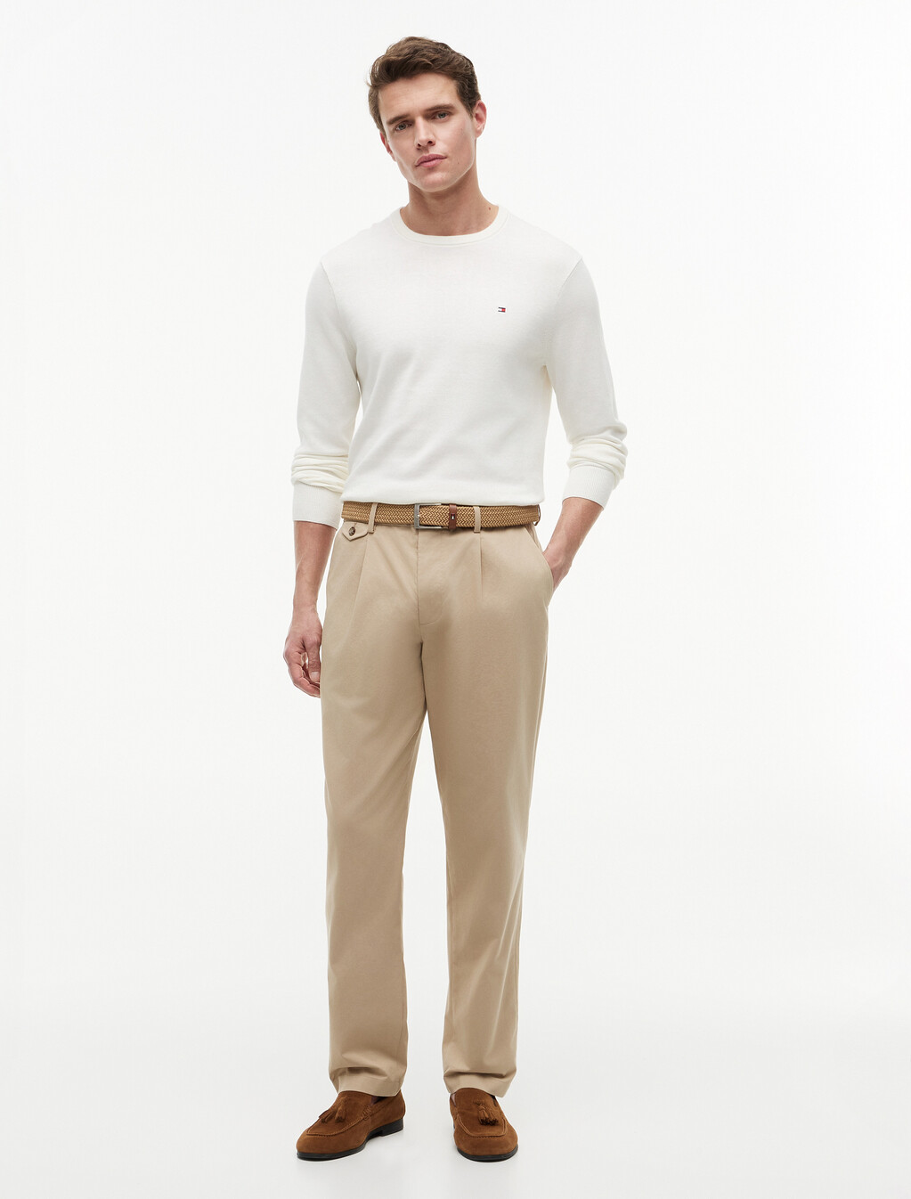 Harlem Tech Tapered Twill Chinos, Batique Khaki, hi-res