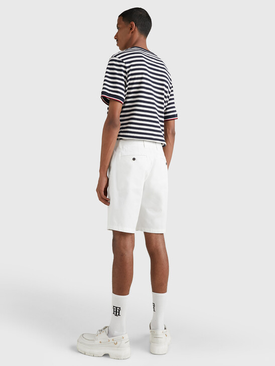 1985 COLLECTION BROOKLYN TWILL SHORTS, White 1985 COLLECTION BROOKLYN TWILL SHORTS