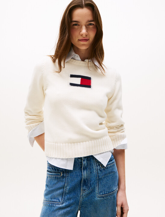 Americana Flag Crewneck Sweater
