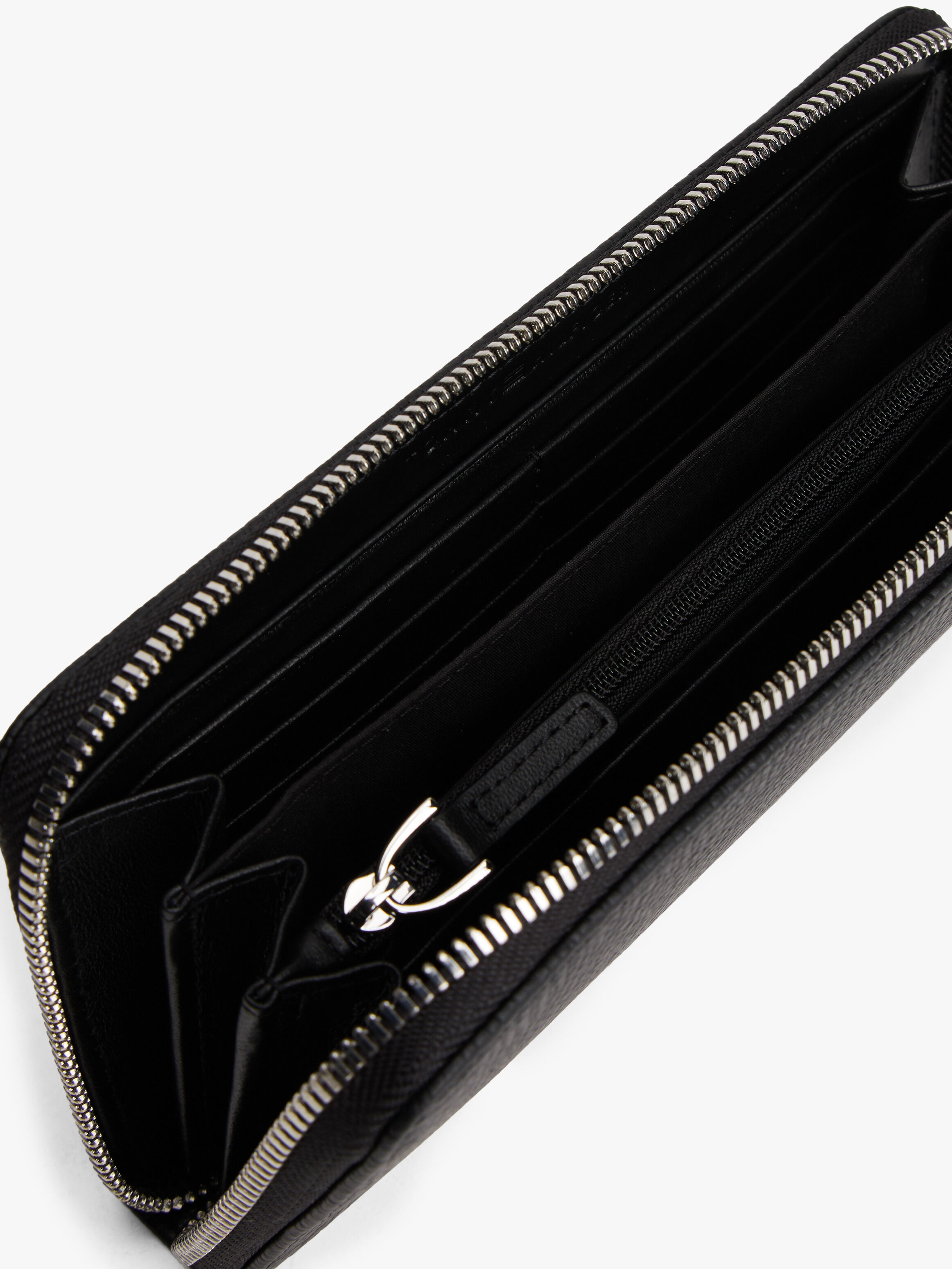 Flag Zip Around Long Wallet | black | Tommy Hilfiger Malaysia