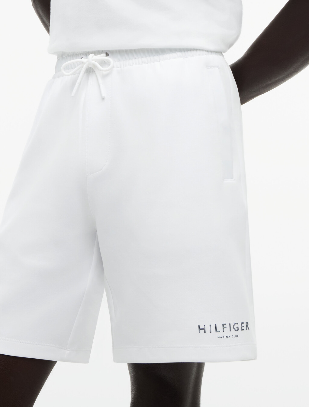 Intechno Knit Logo Sweat Shorts, White, hi-res