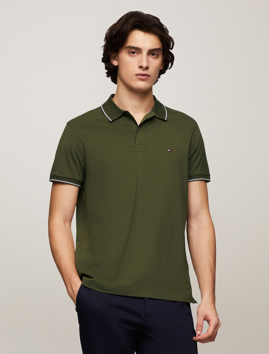 Regular Tipped Jersey Polo Shirt
