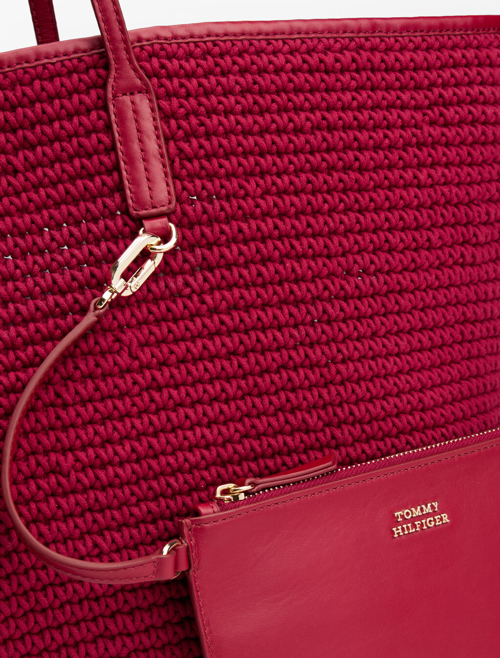 The Sofia Capsule Leather Beach Bag, Rouge, hi-res